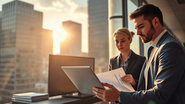 Consultores analisando benchmarking setorial B2B para precificação por valor
