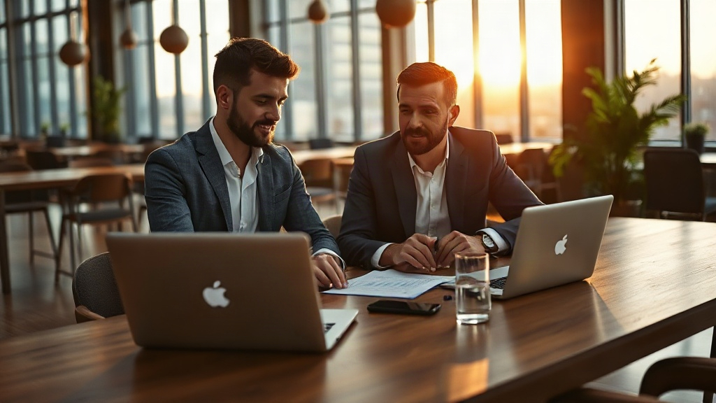 Líderes analisando estratégias de empreendedorismo digital B2B
