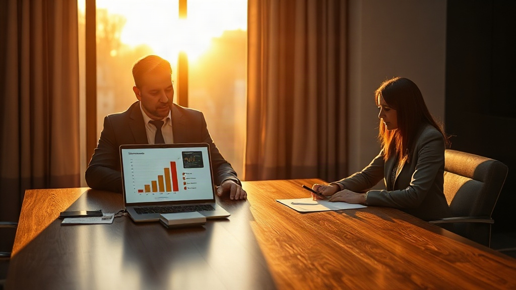 Consultores analisando IA generativa em propostas comerciais complexas