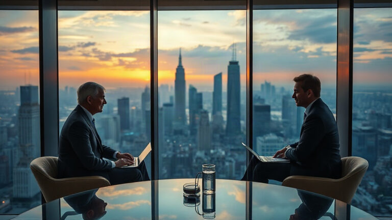 Consultores corporativos estruturando a internacionalização de negócios
